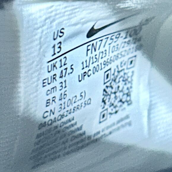 Nike Vapor Edge Pro 360 2 TB P “White Black” Men’s Size 13-14 Football Cleats main image 4